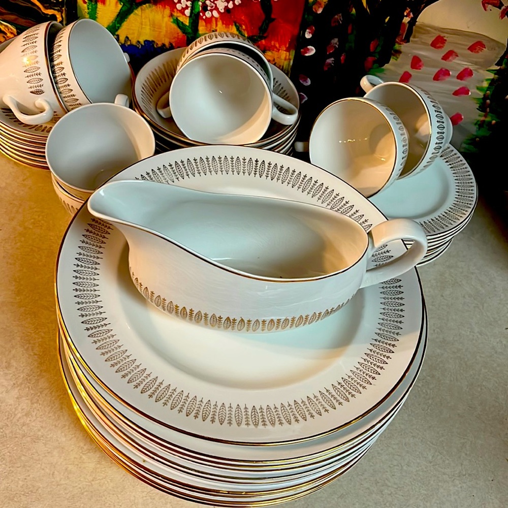 Antique dish set from Royal King